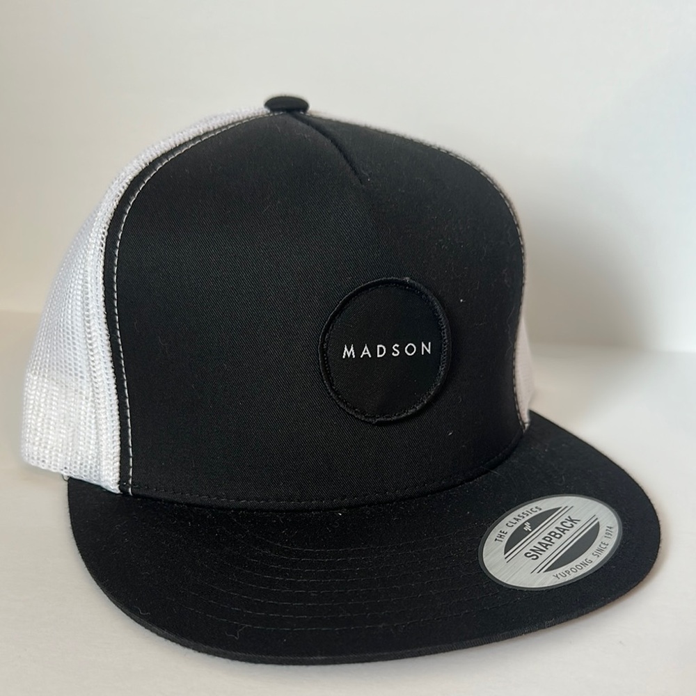 Hard Luck Black and White Trucker Hat